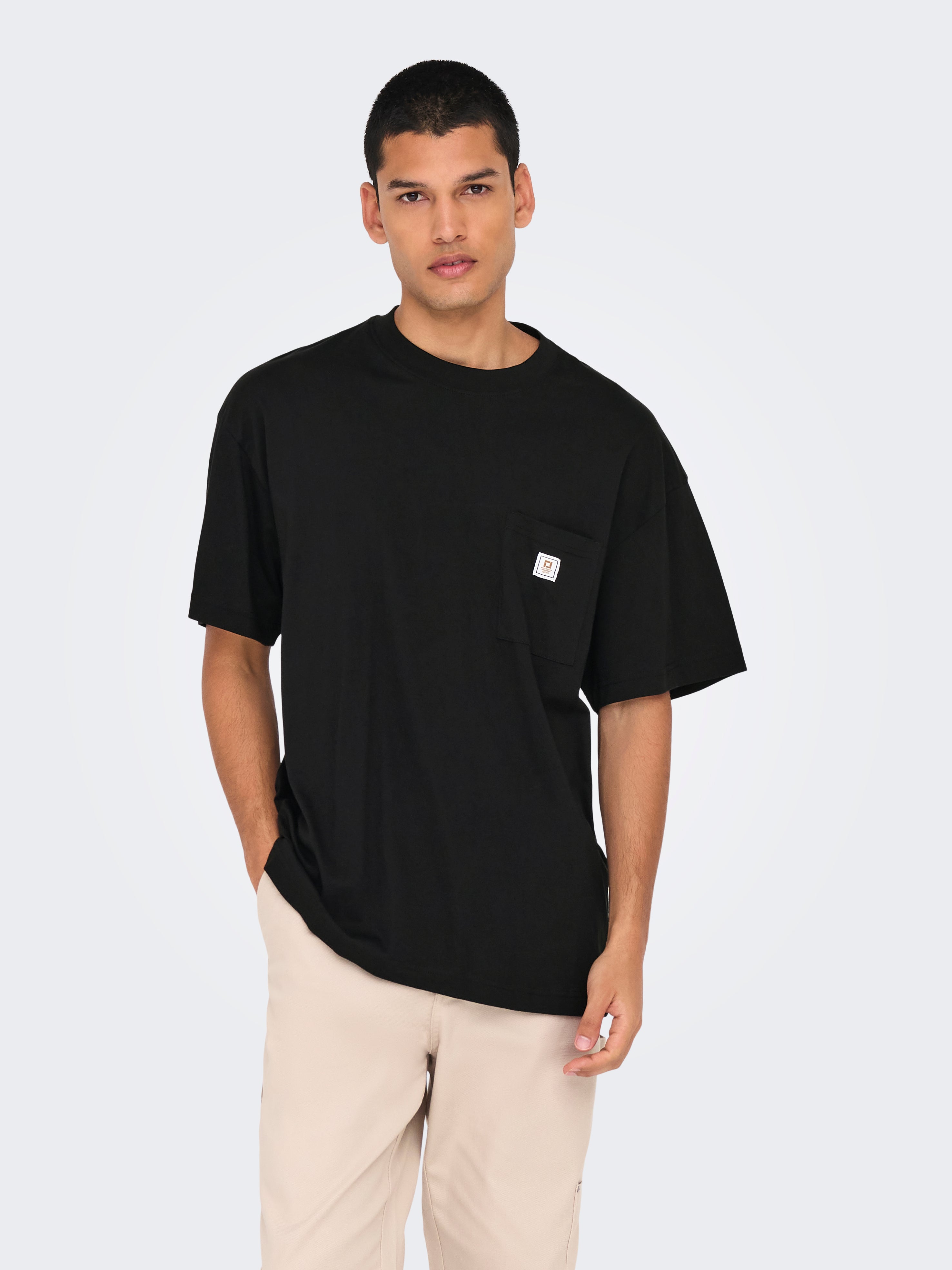 トップスその他 XTONZ XTT074 Logo spray print short sleeve t-shirt BLACK xtt TOPS – YZ