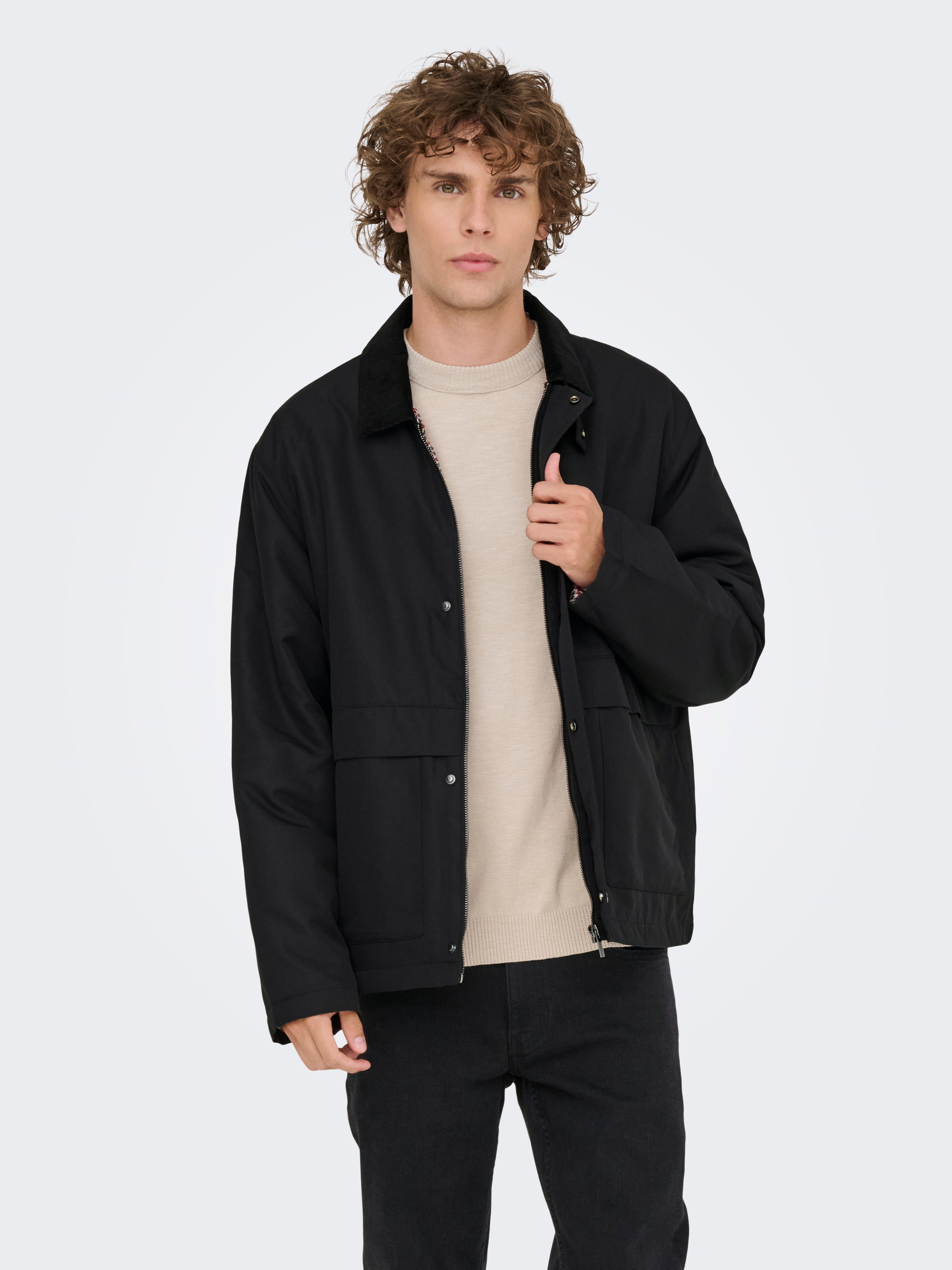 ONSRICK Denim jacket | Black | ONLY & SONS®