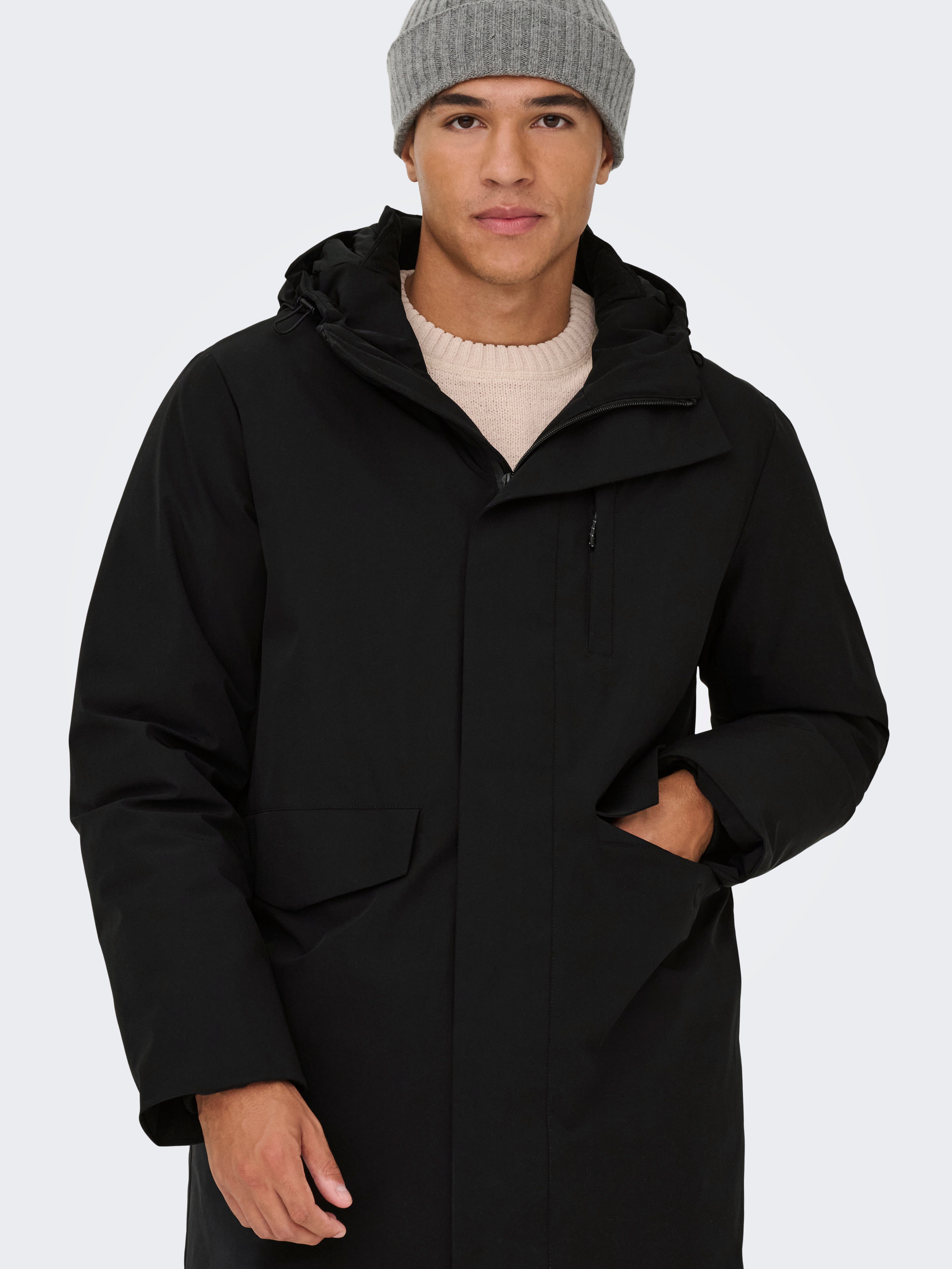 ONSENRICO Parka | Black | ONLY & SONS®