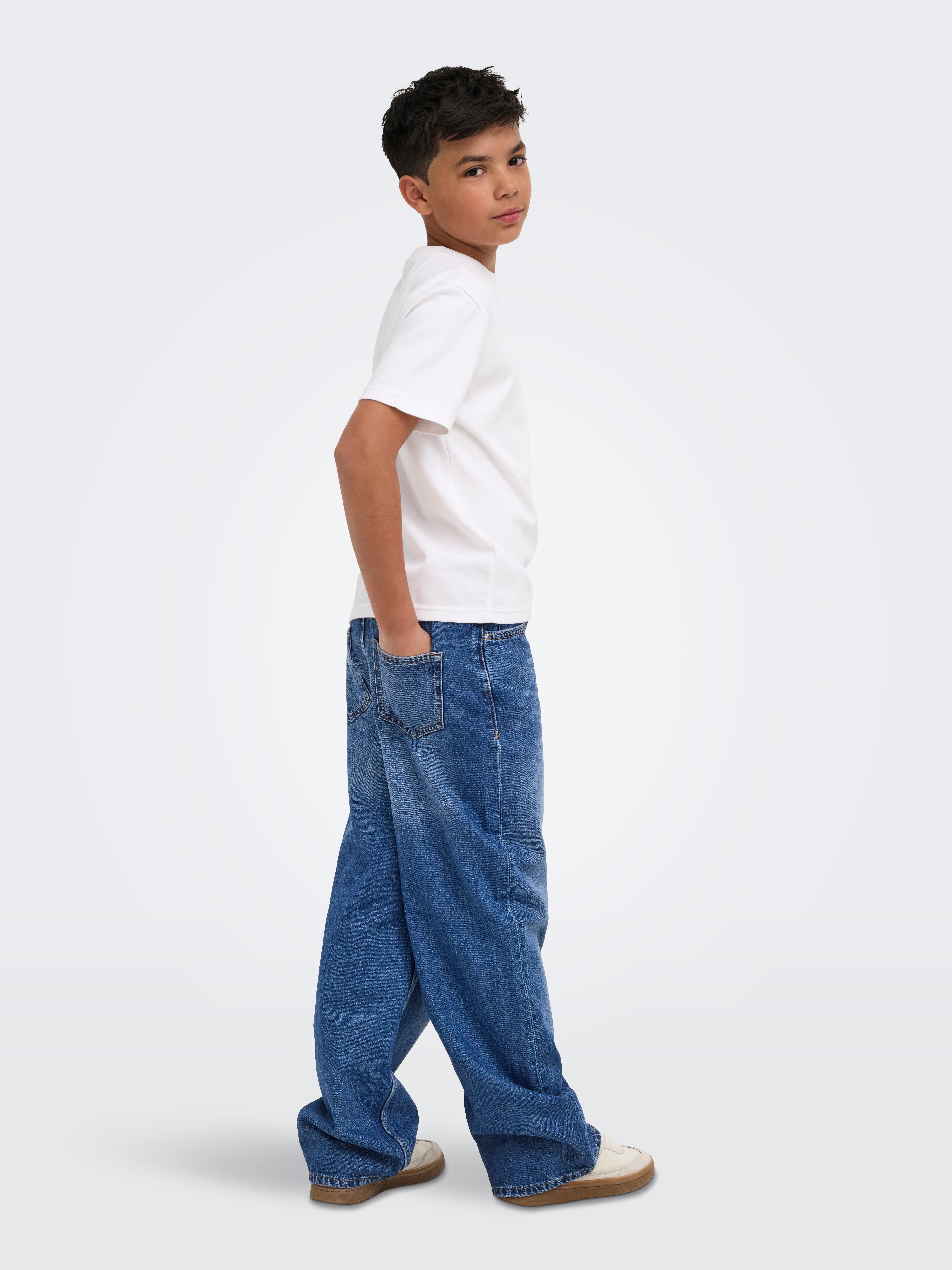 OSJREMI Mid waist Loose Fit Jeans | Dark Blue | ONLY & SONS®